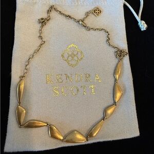 Kendra Scott Gold Leaf Necklace